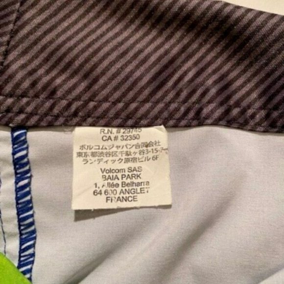 Volcom Size "34" Men's Mod-Tech Board Shorts - Navy/Aqua/Blue (29745) - Picture 8 of 8